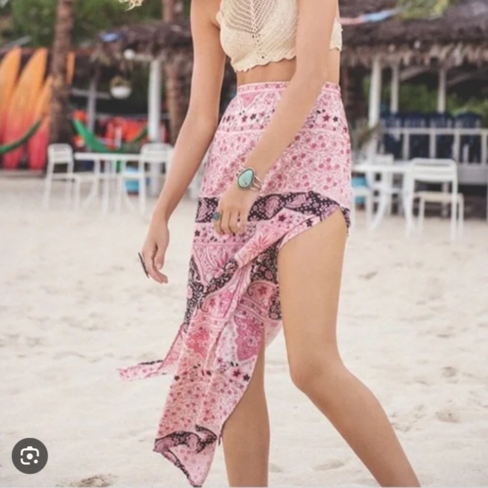 Spell aloha fox maxi skirt